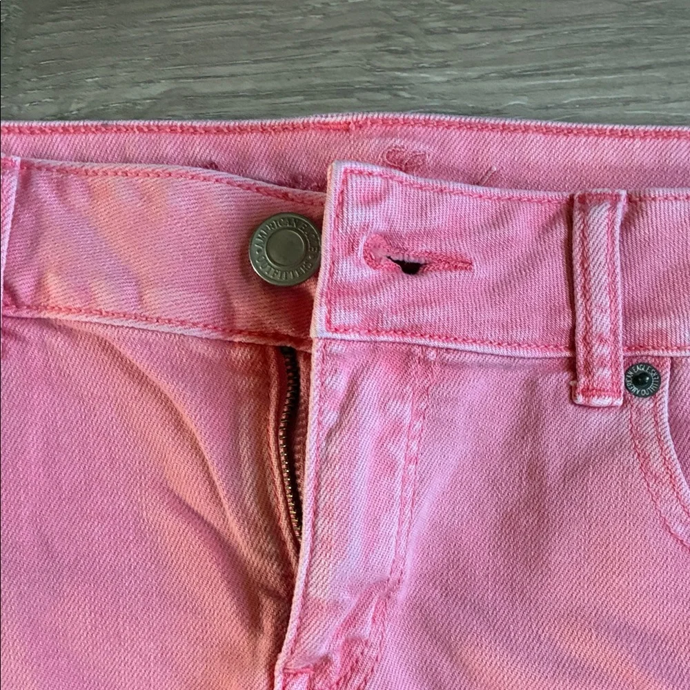 American Eagle Outfitters Pink Jean Shorts - Picture 3 of 6